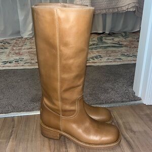 Steve Madden boots- Riggs Banana Leather Boots